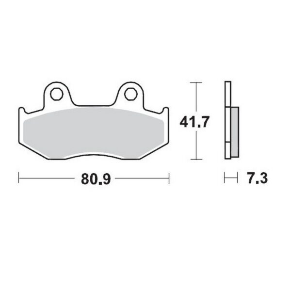 MMT Nitro Brake Pad Front XR250/500 84-87