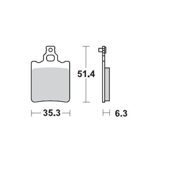 MMT Nitro Brake Pad R. fits for SX65 00-06