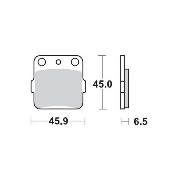 MMT Brake Pad F. fits for CR80/85 87-..R. YZ85/SX85 cal