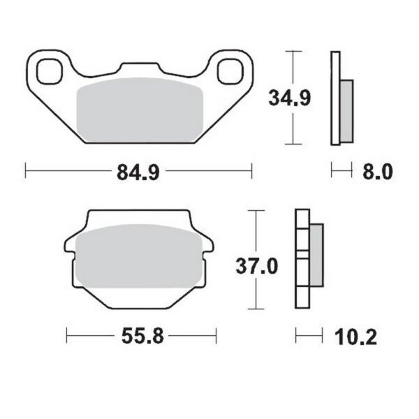 MMT Brake Pad Front Suzuki LT230 ..-..