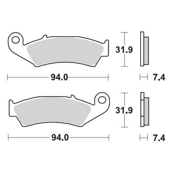 MMT Brake Pad Front CR125-500 87-94