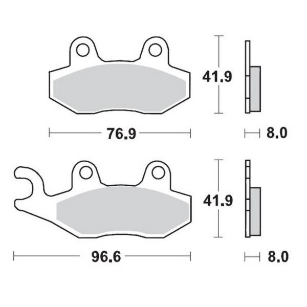 MMT Brake Pad F. fits for KX89-93 YZ..-97 HVA92-94