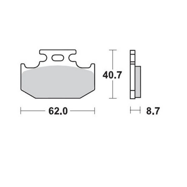 MMT Nitro Brake Pad Rear KX89-94 RM89-90 YZ90-91