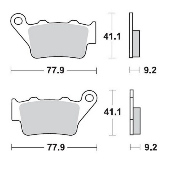 MMT Nitro Brake Pad R. fits for KTM..-03 HVA..-05