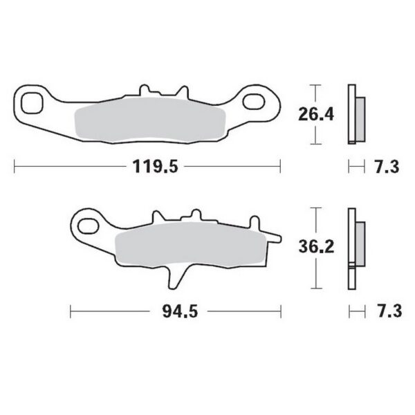 MMT Nitro Brake Pad Front KX80/85 97-.. RM85 05-..