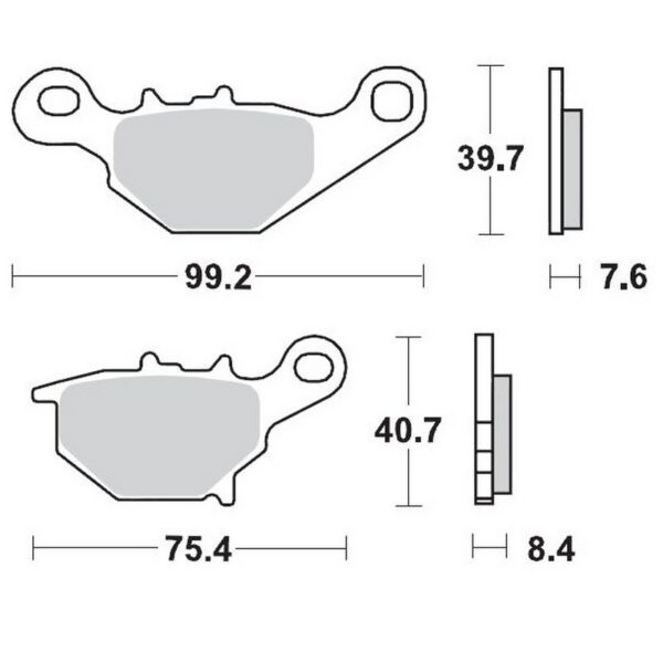 MMT Nitro Brake Pad Rear RM85 05-..