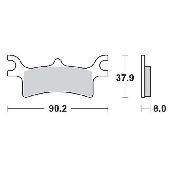 MMT Brake Pad Rear Polaris Predator 500
