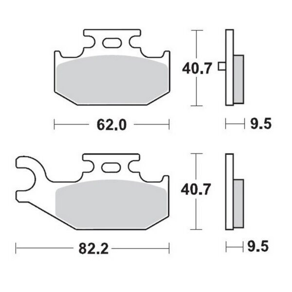 MMT Brake Pad Rear YFM700 Raptor
