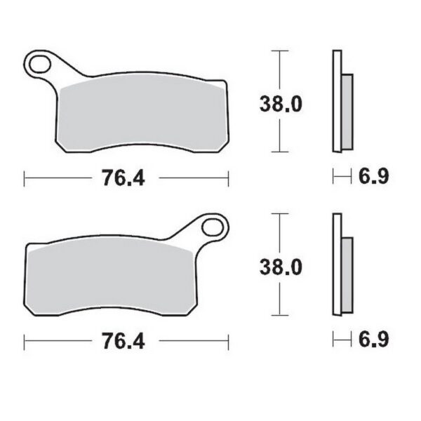 MMT Brake Pad F. fits for KTM ATV XC450-505-525