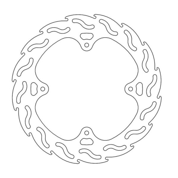 MMT Brake Disc Rear Flame CR+F 02-.. - 240MM