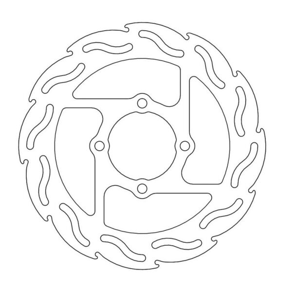 MMT Brake Disc Rear Flame ATV Yamaha - 220MM