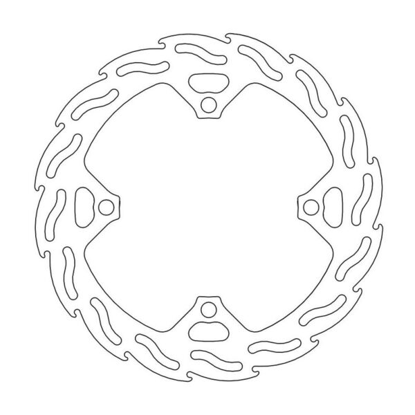 MMT Brake Disc Rear Flame RMZ250 07-.. RMZ450 05-.. - 240MM