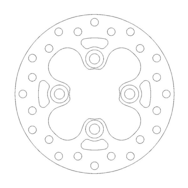 MMT Round Brake Disc Front KFX450R 08-.. 163MM