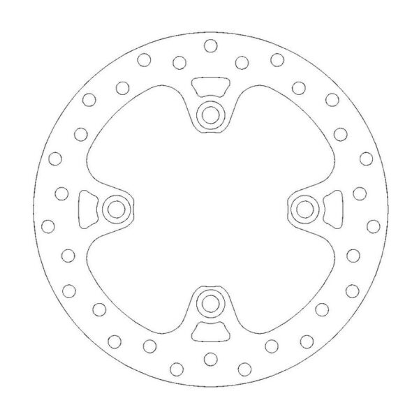 MMT Round Brake Disc Front YFM700 07-16 YFM550 09-14 - 220MM