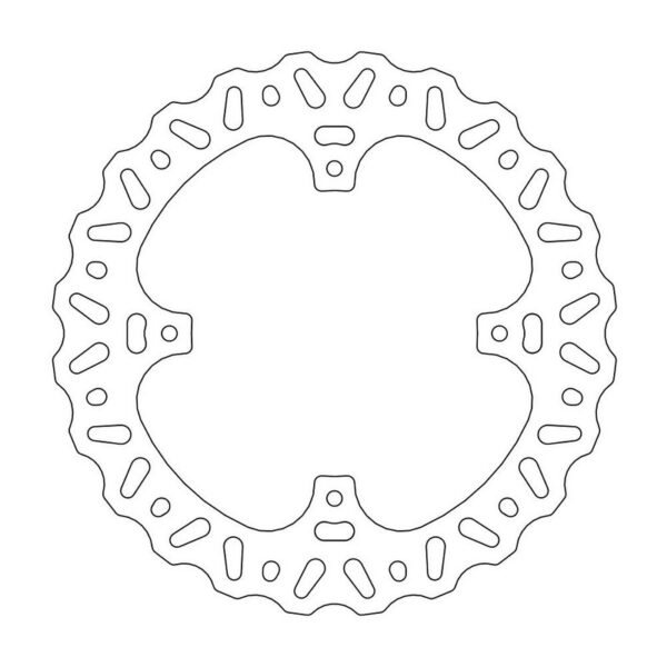 MMT Brake Disc Rear Nitro CR125/250 02-07 CRF 02-.. 240MM