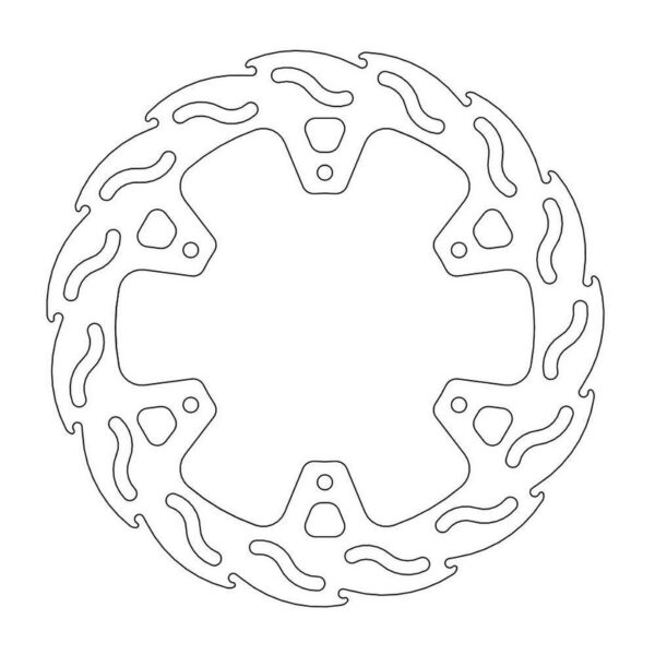 MMT Brake Disc Rear Flame Yamaha WR, WRF ,YZF 98-01 - 240MM