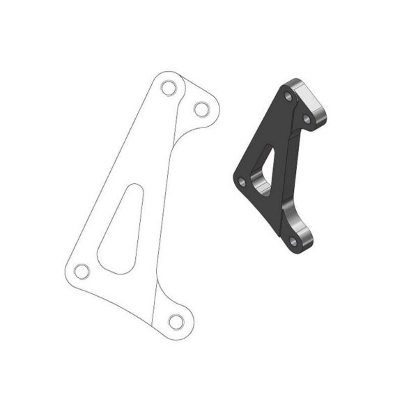 MMT Supermoto Racing Adapter YZ+F 05-07 YZ250F 01-06