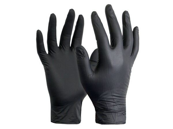 Hyper Nitrile Gloves Black (50 pack)