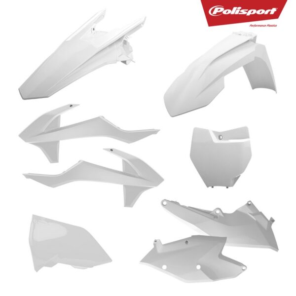 Polisport Standard Plastic Kit EXC/F 17-.. White KTM