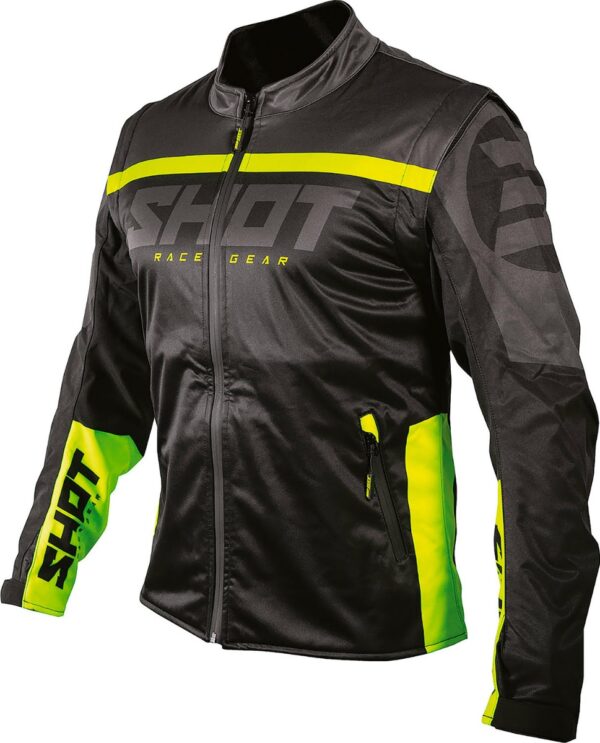 Shot Jacket Softshell Lite 3.0 Black/Neon Yellow