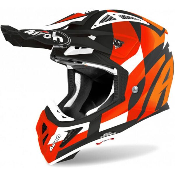 Airoh Helmet Aviator Ace Trick Orange