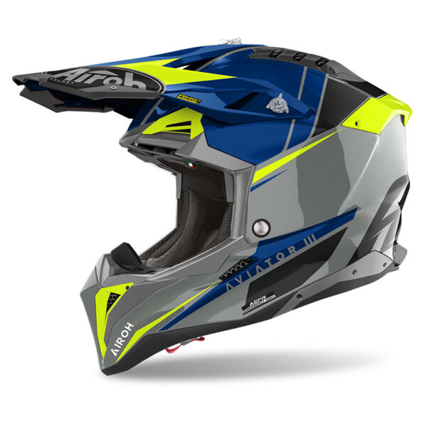 Airoh Helmet Aviator 3 Push Blue
