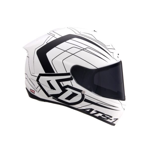 6D ATS-1R Aero Matte White - L
