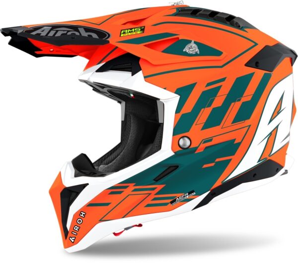 Airoh Helmet Aviator 3 Rampage Orange Matt