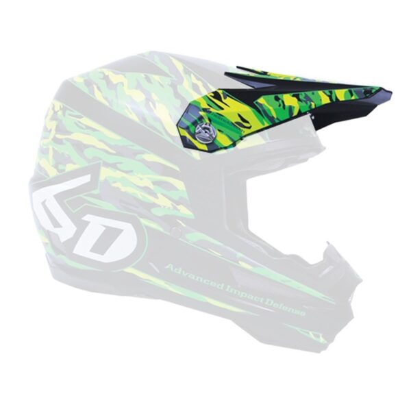 *6D Visor Camo - Matte Neon