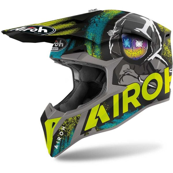 Airoh Helmet Wraap Alien yellow matt