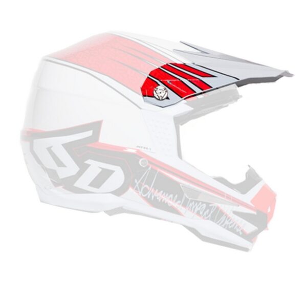 *6D Visor Intruder - White/Red