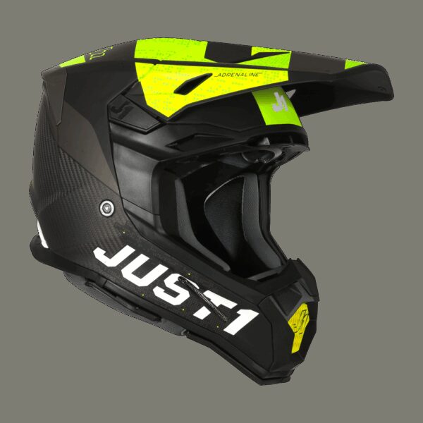 Just1 Helmet J-22 C Adrenaline Black/Yellow Carbon Matt