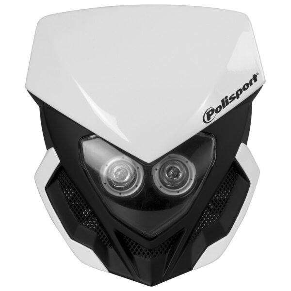 Polisport Headlight Lookos + Battery - Black / Black Matte