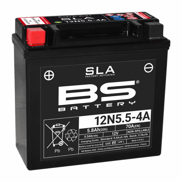 BS Battery  12N5.5-4A (FA) SLA - Sealed & Activate