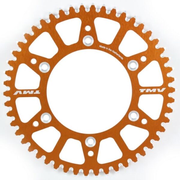 TMV Rear Sprocket Alu. SX+F 90-.. Husq 14-.. Orange