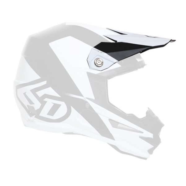 *6D Visor Wedge - Matte Black/White