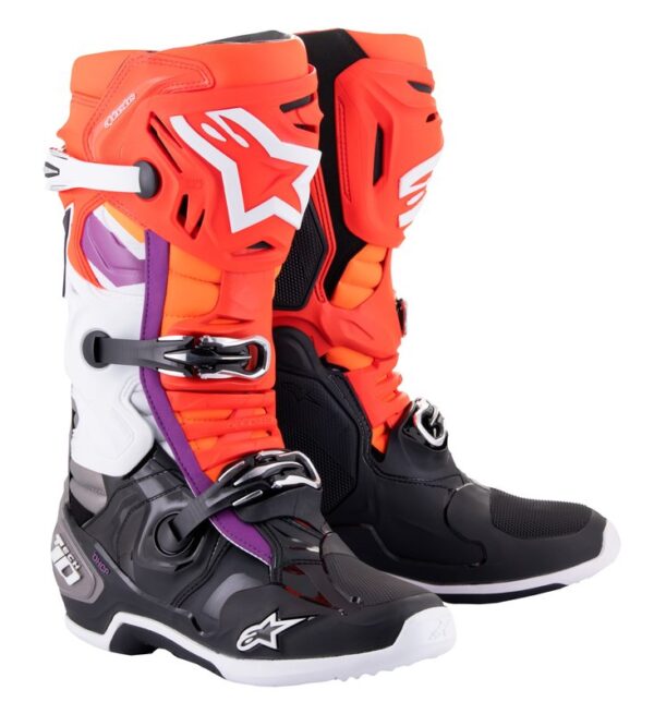 Alpinestars Boot Tech 10 Black/Red Fluo/Orange