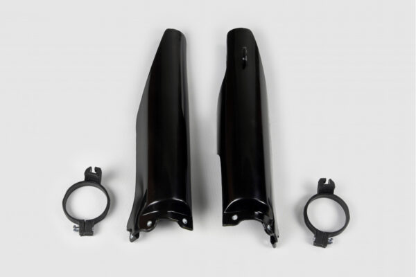 UFO voorvork beschermers Zwart Kawasaki KX 250F 2004-2005 & KX 125/250 2004-2008 & Suzuki RM-Z 250 2004-2006